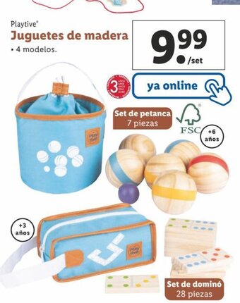 Lidl Juguetes de Madera oferta