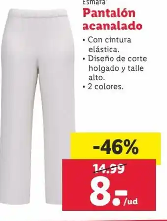 Lidl Pantalón Acanalado oferta