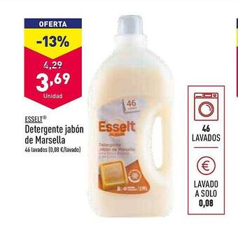 ALDI Esselt detergente jabón de marsella oferta