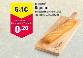 ALDI El horno baguetina oferta