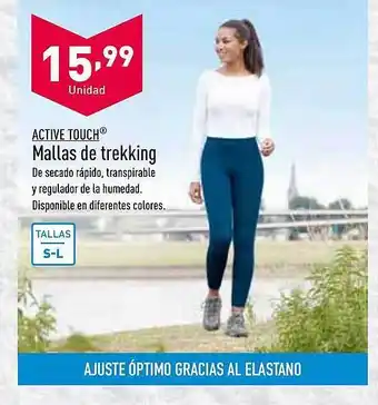 ALDI Active touch mallas de trekking oferta