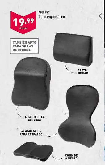 ALDI Auto xs cojin ergonómico oferta