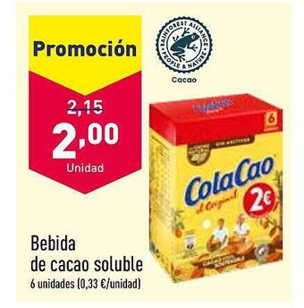 ALDI Bebida de cacao soluble oferta