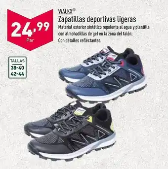 ALDI Walkx zapatillas deportivas ligeras tallas 38-40 42-44 oferta
