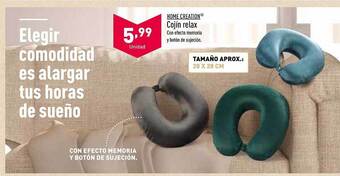 ALDI Home creation cojín relax oferta