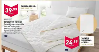 ALDI Novitesse edredón con fibras de bambú para cama doble oferta