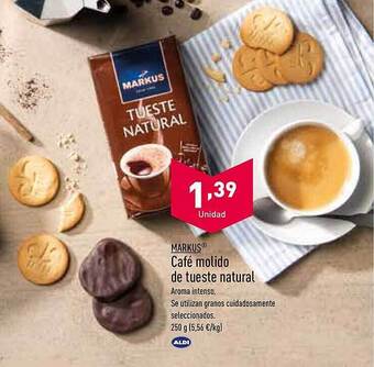 ALDI Markus café molido de tueste natural oferta