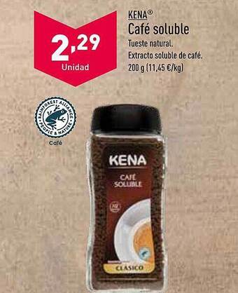 ALDI Kena café soluble oferta