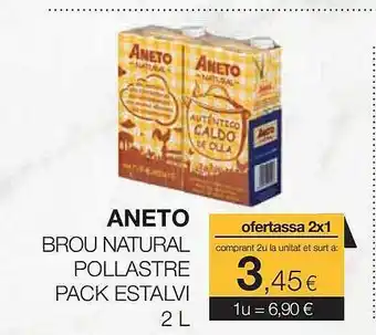 Plusfresc Aneto brou natural pollastre pack estalvi oferta