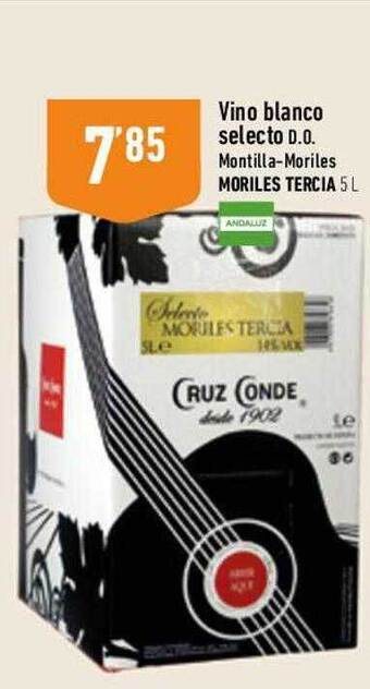 Supermercados Deza Vino blanco selecto d.o montilla-moriles moriles tercia oferta
