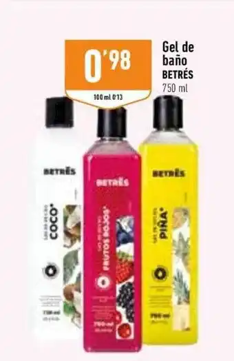 Supermercados Deza Gel de baño betrés oferta
