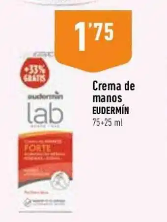 Supermercados Deza Crema de manos eudermin oferta