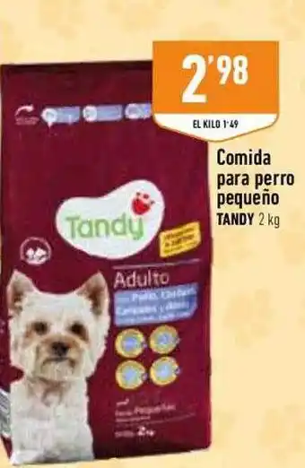 Supermercados Deza Comida para perro pequeño tandy oferta