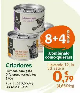 TiendAnimal Criadores húmedo para gato diferentes variedades oferta