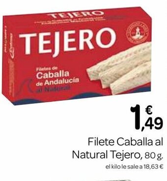 Supermercados El Jamón Filete Caballa al natural Tejero oferta