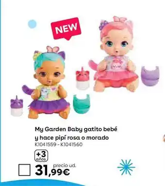 ToysRus My garden baby gatito bebé y hace pipí rosa o morado oferta