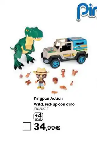 ToysRus Pinypon action wild. pickup con dino oferta