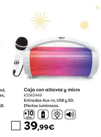 ToysRus Caja con altavoz y micro oferta