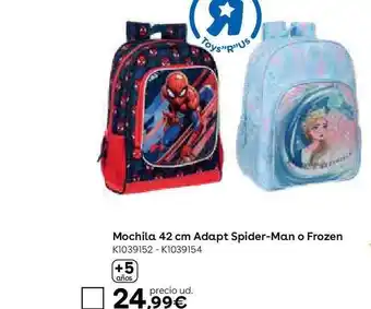 ToysRus Mochila 42 cm adapt spider-man o frozen oferta