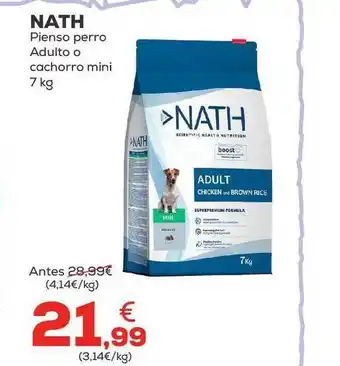 Kiwoko Nath pienso perro adulto o cachorro mini oferta