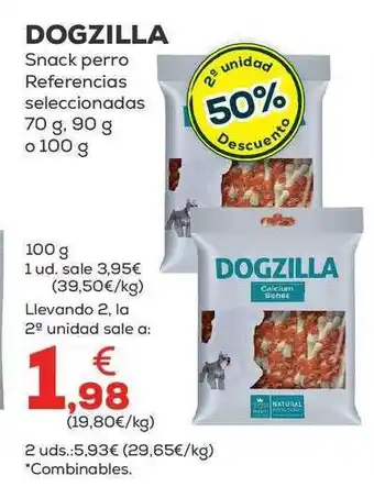Kiwoko 2a unidad 50% descuento dogzilla snack perro referencias seleccionadas oferta