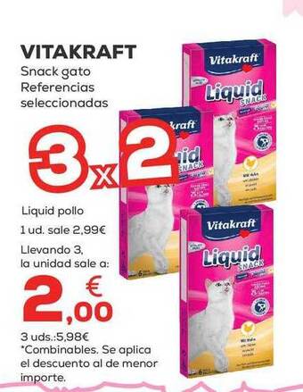 Kiwoko Vitakraft snack gato referencias seleccionadas oferta