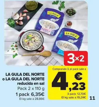 Carrefour La gula del norte o la gula del norte reducida en sal pack 2 oferta