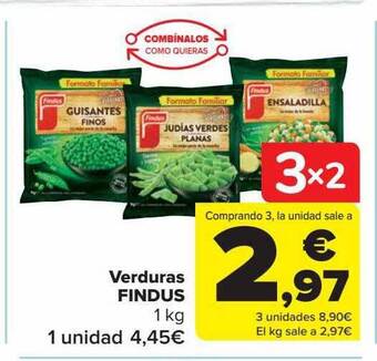 Carrefour Verduras findus oferta