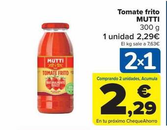 Carrefour Tomate frito mutti oferta