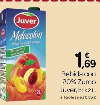 Supermercados El Jamón Bebida con 20% Zumo Juver oferta