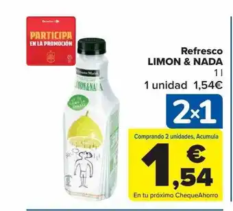 Carrefour Refresco limon & nada oferta
