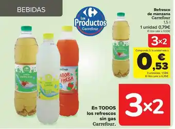 Carrefour Refresco de manzana carrefour oferta