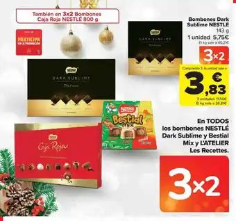 Carrefour Bombones dark sublime nestlé oferta