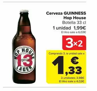 Carrefour Cerveza guinness hop house oferta
