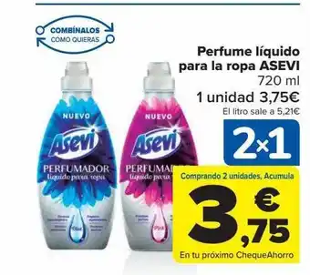Carrefour Perfume liquido para la ropa asevi oferta