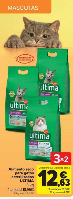 Carrefour Alimento seco para gatos esterilizados ultima oferta