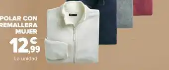 Carrefour Polar con remallera mujer oferta