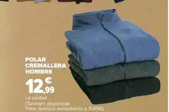 Carrefour Polar cremallera hombre oferta