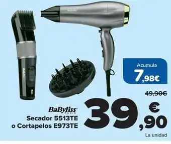 Carrefour Babyliss paris secador o cortapelos oferta