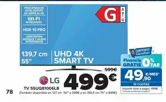 Carrefour Tv 55uq81006lb oferta