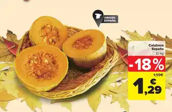Carrefour Calabaza sepallo el kg oferta