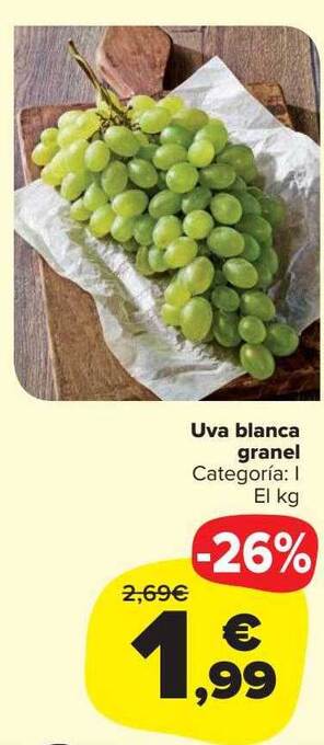 Carrefour Market Uva blanca granel oferta