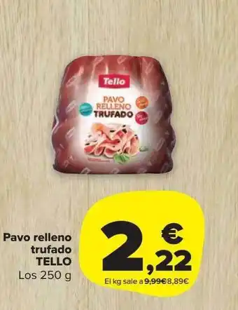Carrefour Market Pavo relleno trufado tello oferta
