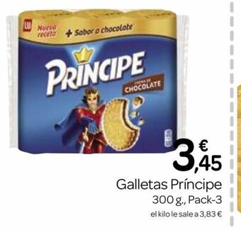 Supermercados El Jamón Galletas Príncipe oferta