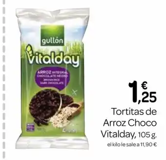 Supermercados El Jamón Tortitas de rroz Choco Vitalday oferta
