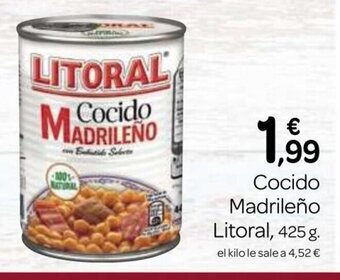 Supermercados El Jamón Cocido Madrileño Litoral oferta