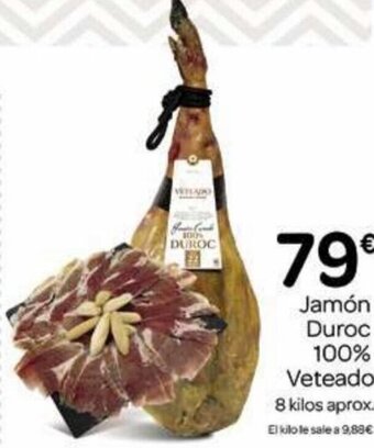 Supermercados El Jamón Jamón Duroc 100% Veteado oferta