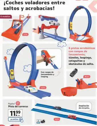 Lidl Pistas de coches playtive oferta