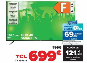 Carrefour Tcl tv 75p615 oferta