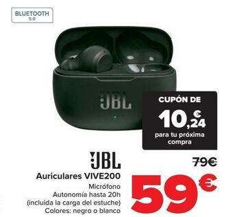 Carrefour Jbl auriculares vibe 200 oferta